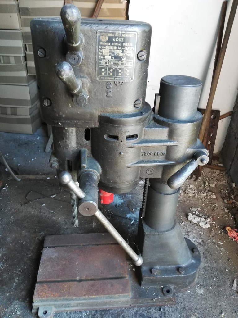 Wiertarka stołowa WSA 25 380V stożek 3 polecam!