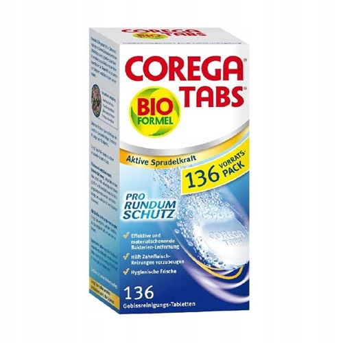 136 Tabletek Corega Tabs Bio Formel Do Protez 7733740146 Oficjalne