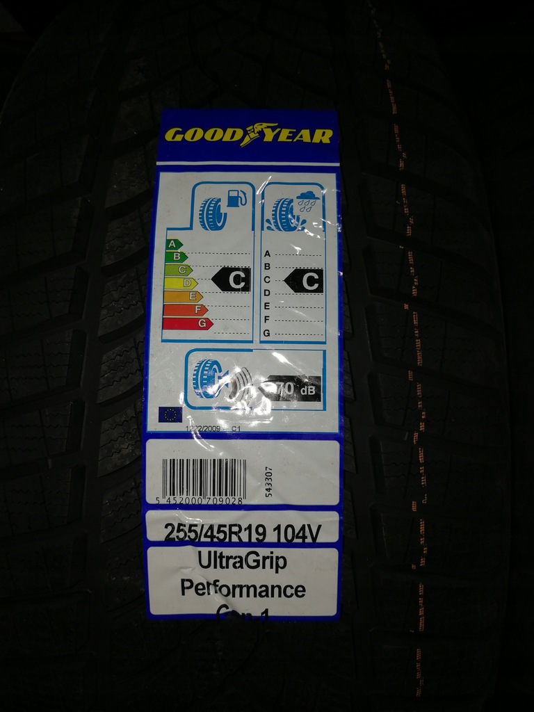 Goodyear UG Performance G1 255/45R19 104V XL MFS 7711940699