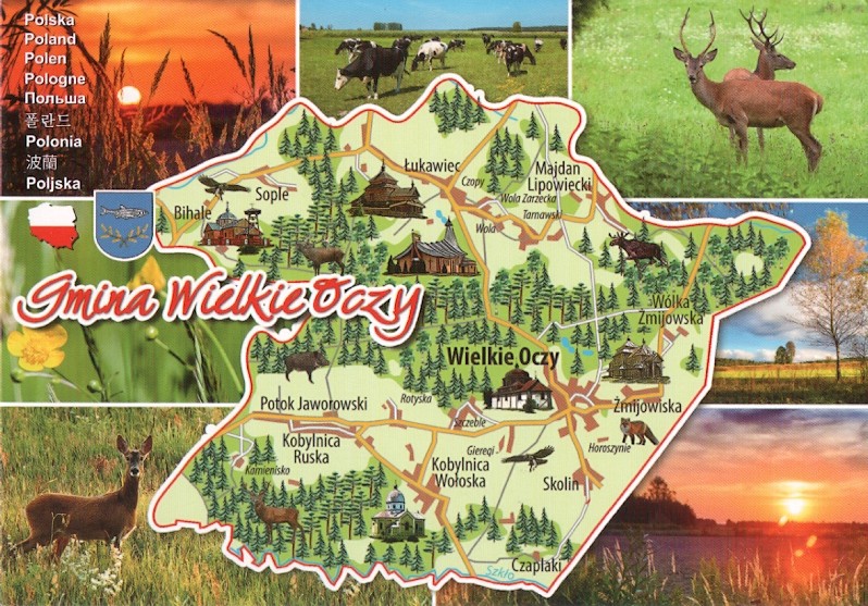 WIELKIE OCZY - WIEŚ + MAPA GMINY i HERB - 2017R