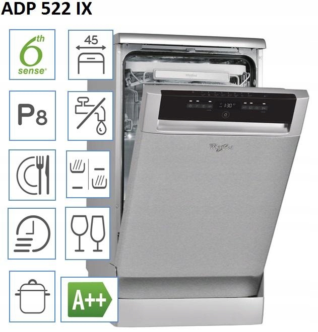 Zmywarka Whirlpool ADP522IX