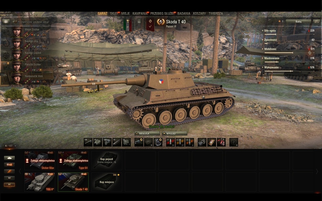 Konto Wot World of Tanks 2750 wn8! 55 x tier! - 7300436685 - oficjalne ...