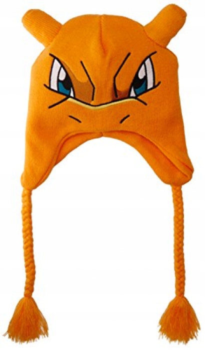 POKEMON Unisex Charizard Laplander Beanie Hat, Ora