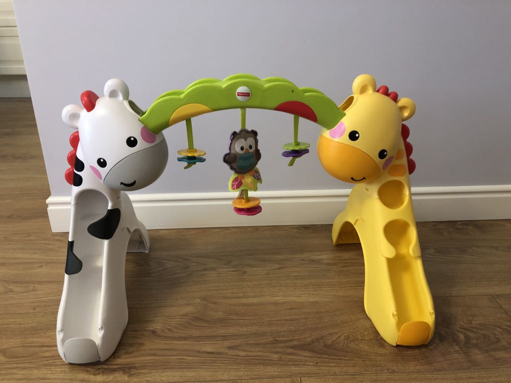 Stojak Fisher Price żyrafa i zebra
