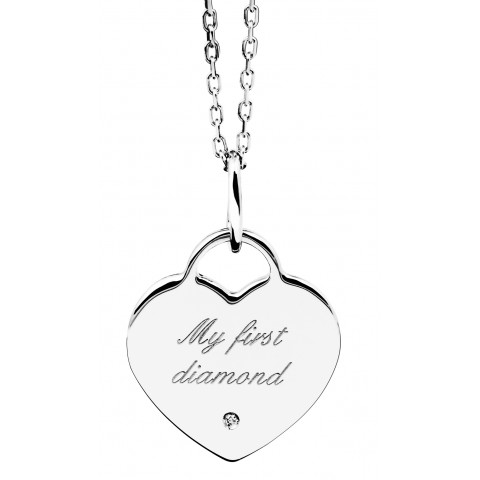JUBITOM NASZYJNIK Z DIAMENTEM MY FIRST DIAMOND