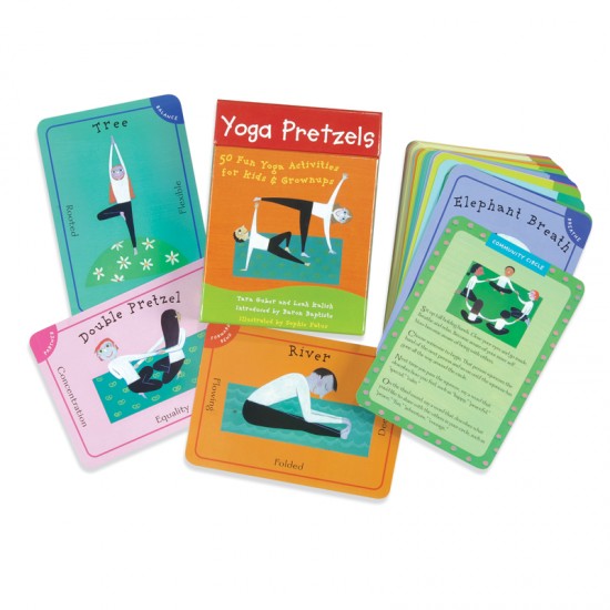 YOGA PRETZELS joga dla dzieci karty do nauki jogi - 7098066040
