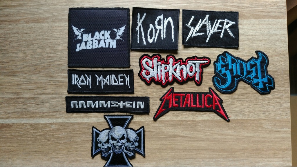 Naszywki,naszywka metal/rock Slipknot,Korn i inne.