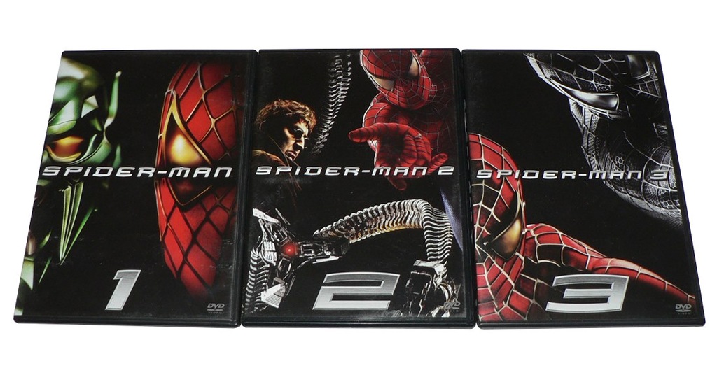 DVD - SPIDERMAN Spider-man - część 1,2,3 [ 3 DVD]
