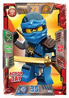 karty LEGO NINJAGO seria 2 Action Jay 6