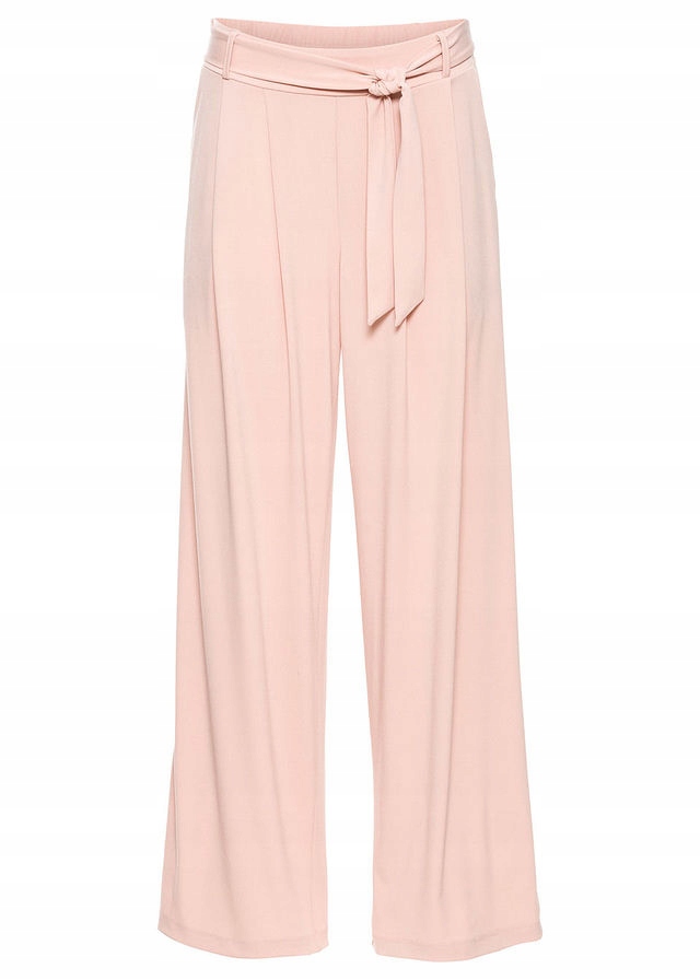 XXG714* SZEROKIE SPODNIE Z PASKIEM 36/38 N-V - 7491989649 ...