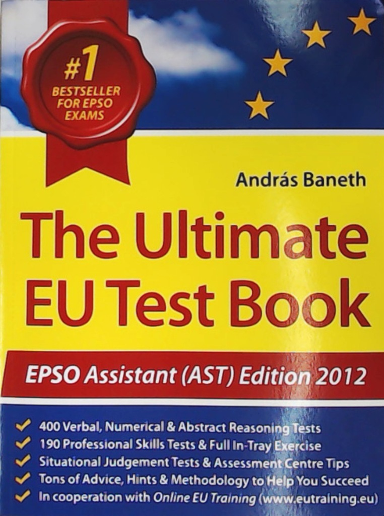 THE ULTIMATE EU TEST BOOK EPSO ASSISTANT WA 7311203039