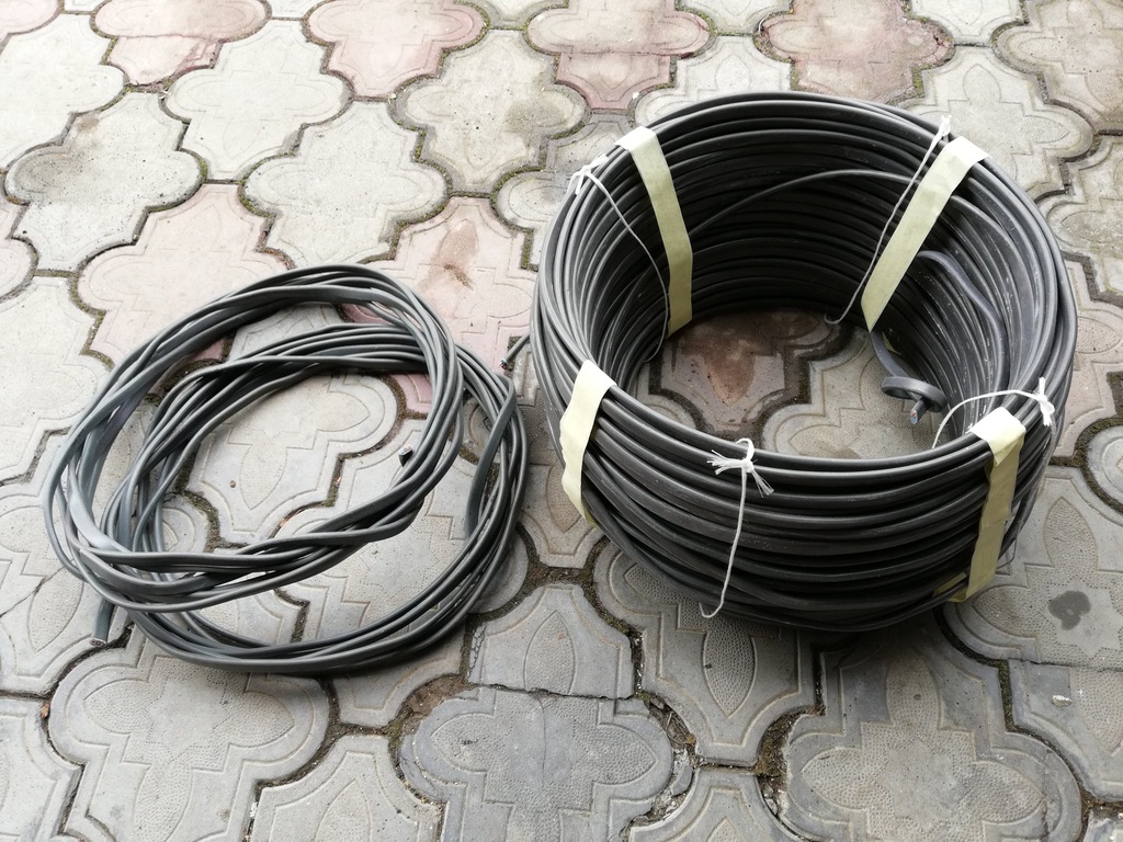 Kabel przewód zasilający dyt 3x1,5 ydyp 110mb