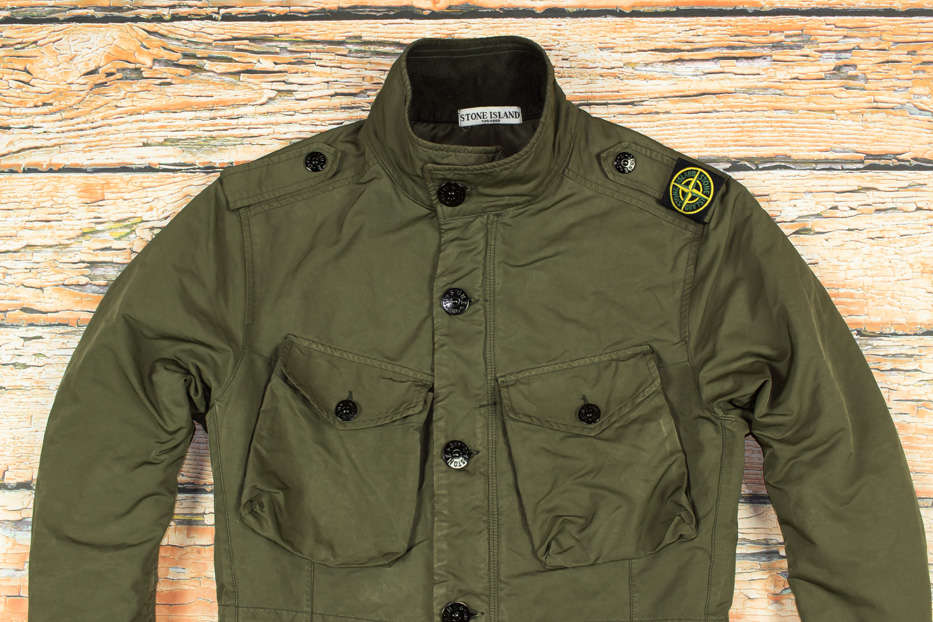 STONE ISLAND FIELD M65 KURTKA POLOWA MILITARY LOGO 7039483412 oficjalne archiwum Allegro