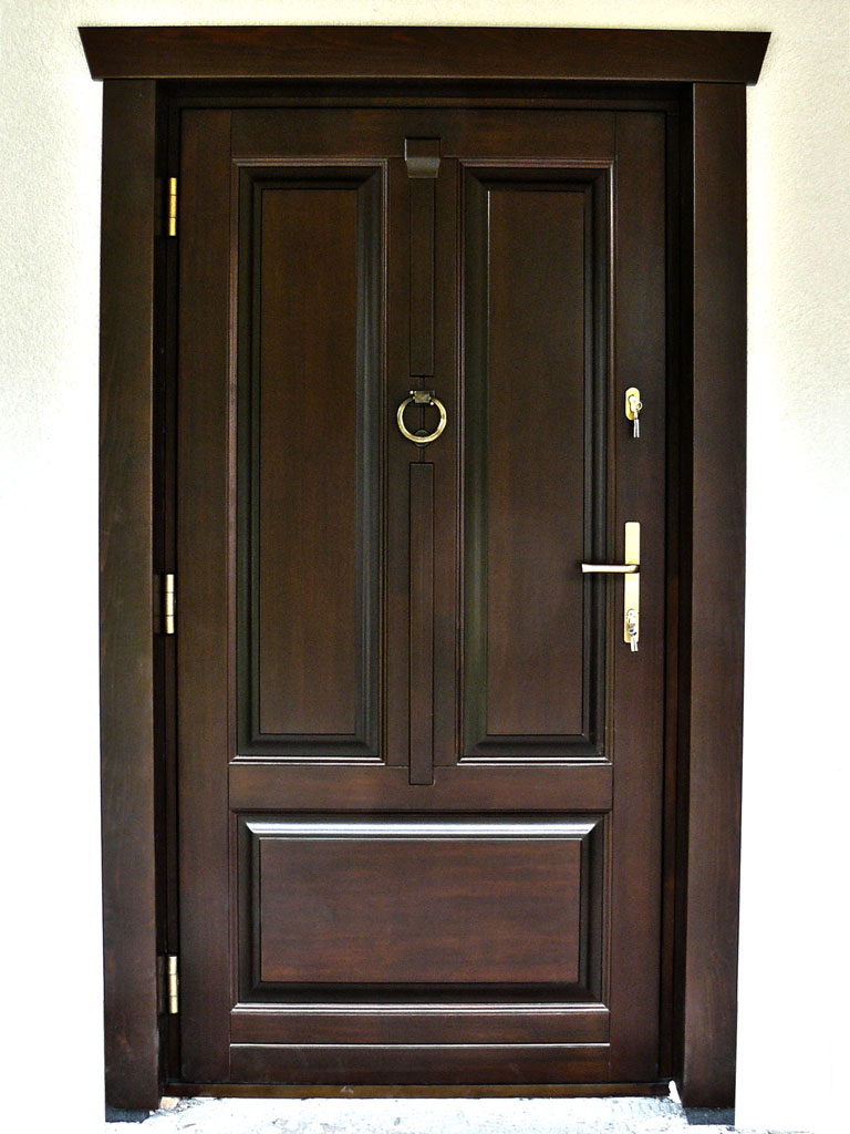 DRZWI WEJŚCIOWE ZEWNĘTRZNE DREWNIANE - CLASSIC 4
