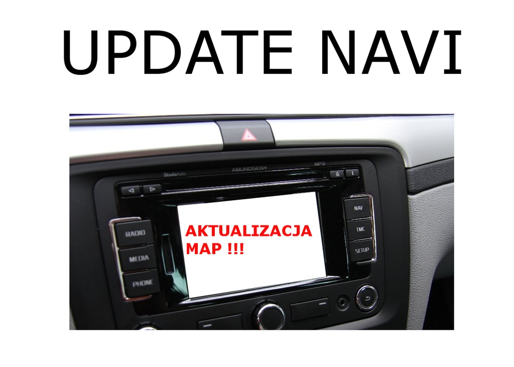 VOLKSWAGEN RNS315 AKTUALIZACJA MAP V8 EAST NAJNOWS