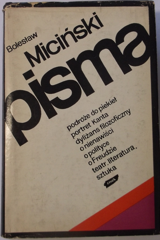 PISMA ESEJE LISTY...  -   Bolesław Miciński  /7134