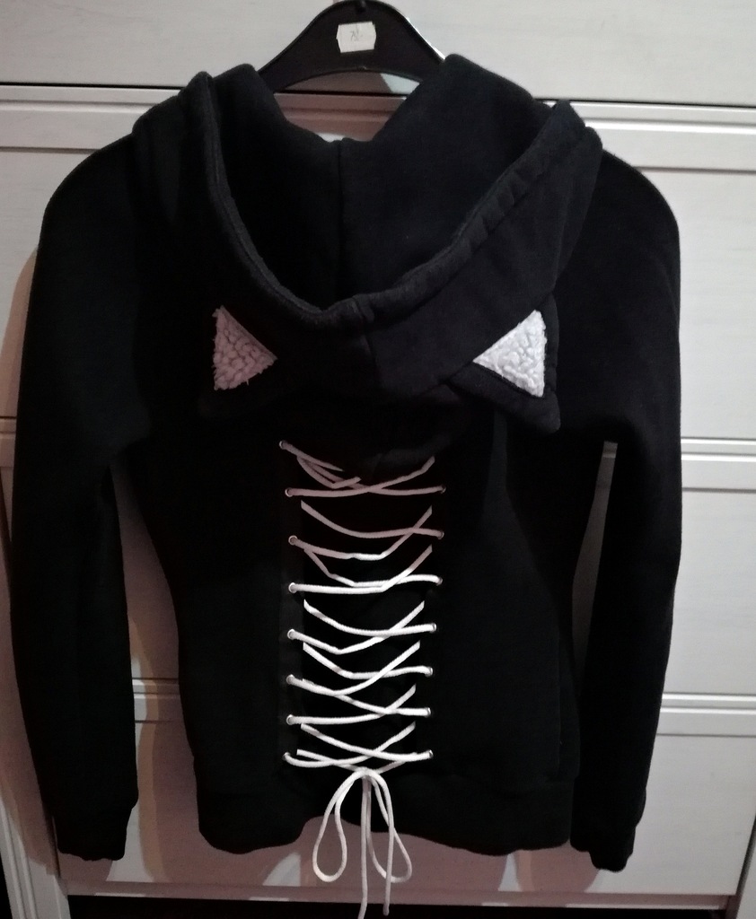 Bluza gorset kocie uszka Papercats 36 S 