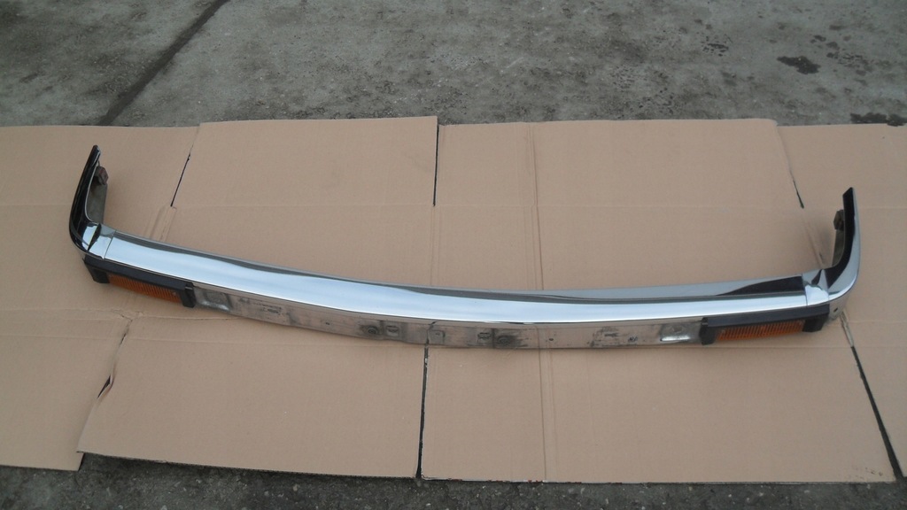BMW E30 zderzak przód chrom wąska lampa rarytas