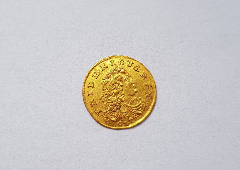 296) DUKAT ZŁOTY 1707 FRYDERYK I KRÓLESTWO PRUSKIE