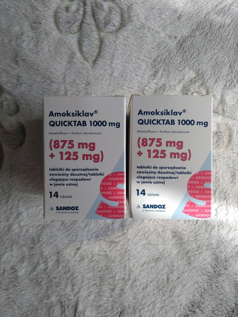 Amoksiklav 1 gram 875i125 mg rozpuszczalny
