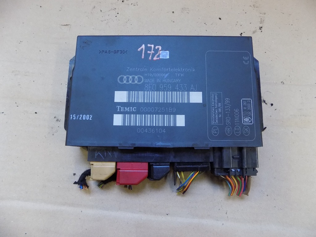 Audi A4 B6 00 Modul Komfortu 8e0959433aj 6939855946 Oficjalne Archiwum Allegro