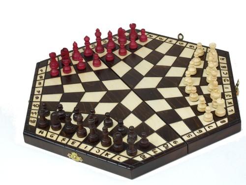 SZACHY 3 osobowe dla trzech osób gra strategiczna