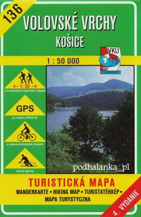 Wołowskie Wierchy Koszyce 136 - mapa VKU Słowacja