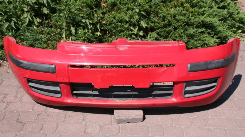 FIAT PANDA II ZDERZAK PRZÓD PRZEDNI CZERWONY