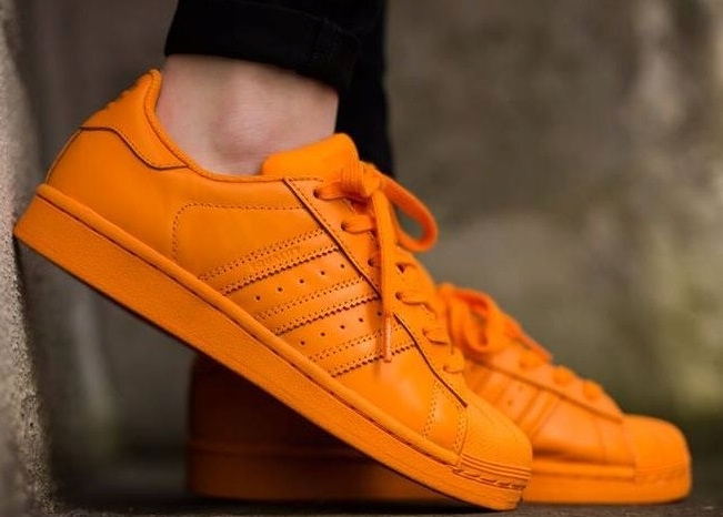 スニーカー adidas Superstar II Khaki Orange Adidas superstar neon orange modne NOWE 40/25 cm