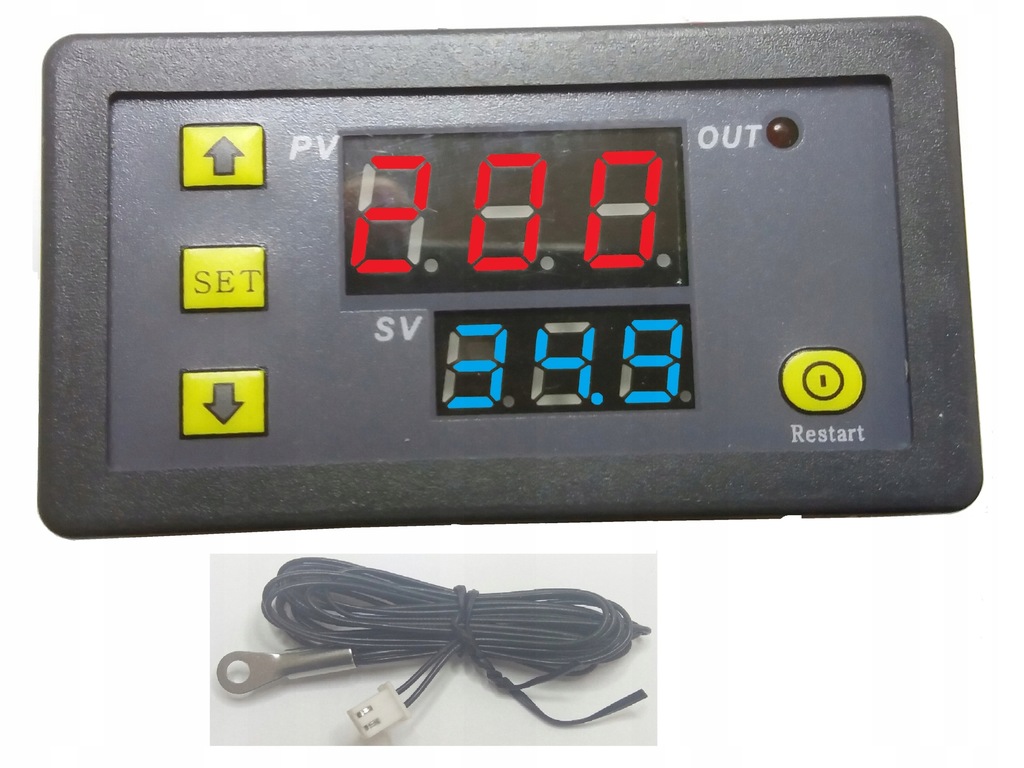 REGULATOR TEMPERATURY ZAKRES -10 do +200 STOPNI