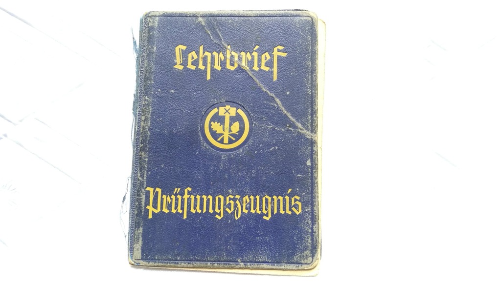 Thorn Lehrbrief świadectwo 1941r.