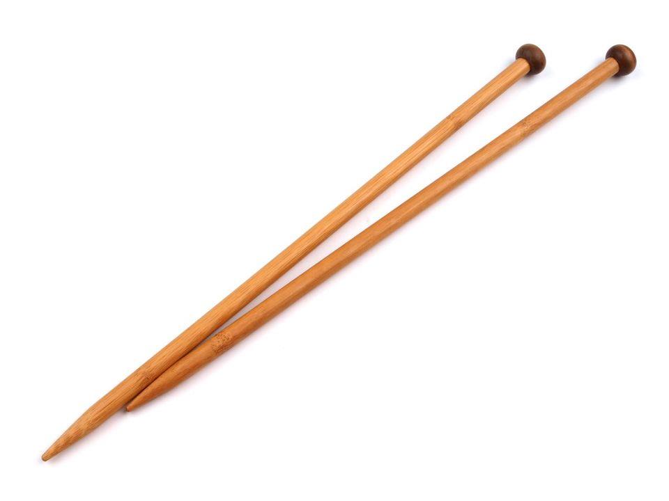 Druty proste numer 10 bambus 4 para