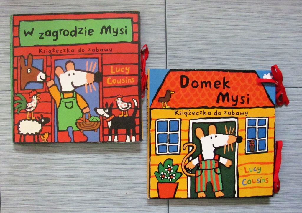 2x Lucy Cousins DOMEK MYSI + W ZAGRODZIE MYSI Endo