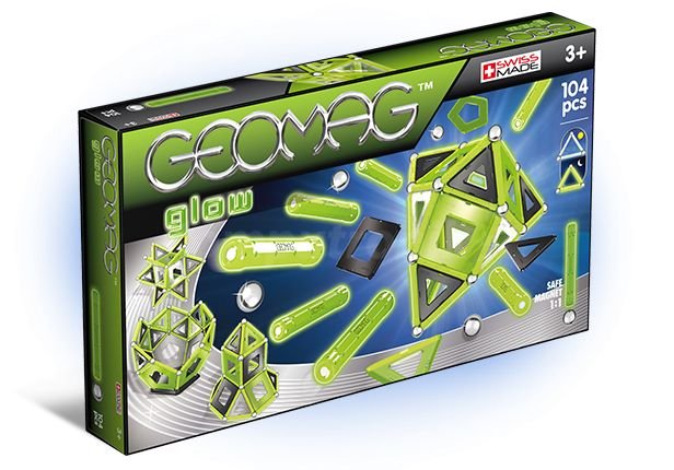 Klocki magnetyczne geomag glow 104 el.