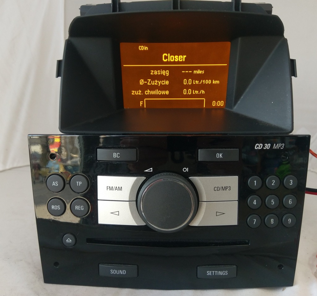 RADIO CD 30 MP3 OPEL ZAFIRA ASTRA H CORSA D COMBO