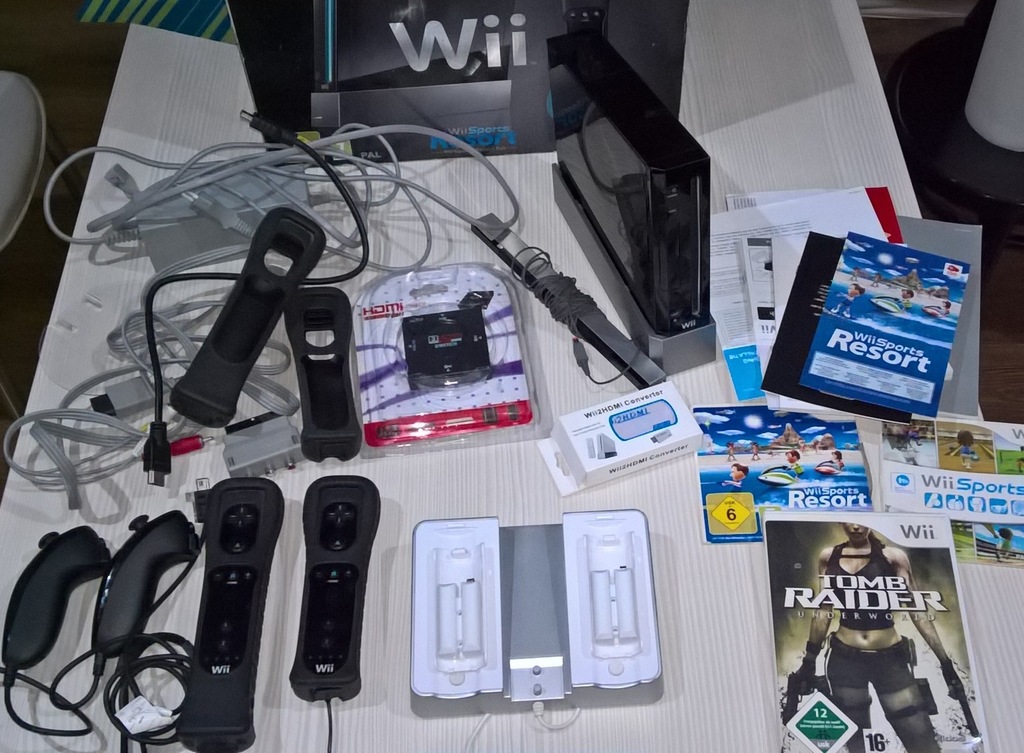Nintendo Wii super zestaw HDMI 2x kontrolery, gry