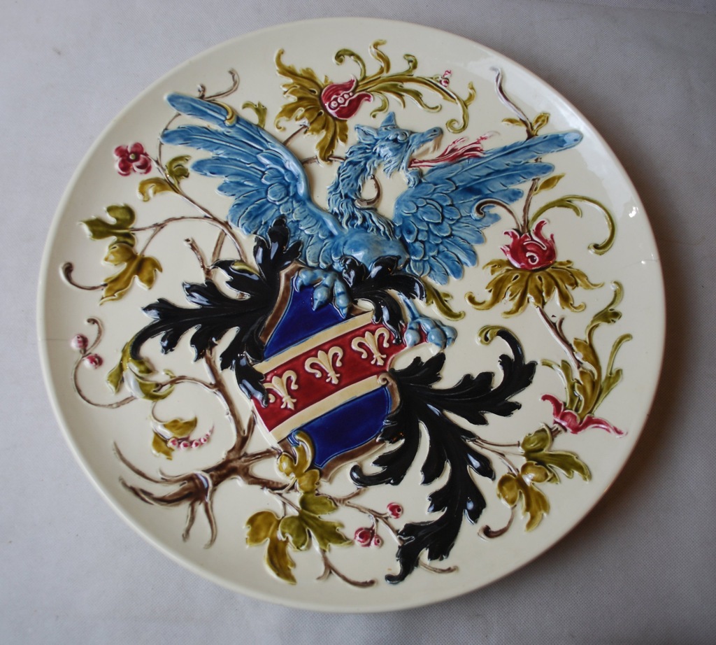 Półmisek Ceramika Dekoracja Francja Herb
