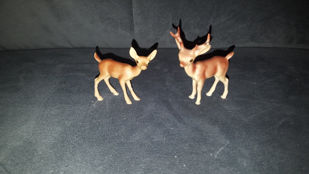 Małe figurki porcelana jelonek i sarna