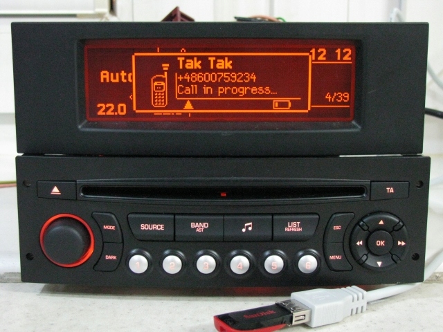 Radio Cd Mp3 Usb Bluetooth Citroen C4 C5 Peugeot - 6996390160 - Oficjalne Archiwum Allegro