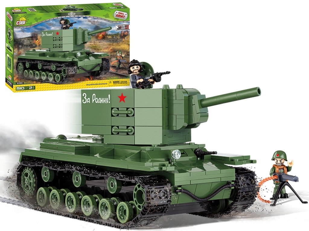 Small Army Klocki KV-2 RADZIECKI CZOŁG 2490 510 kl