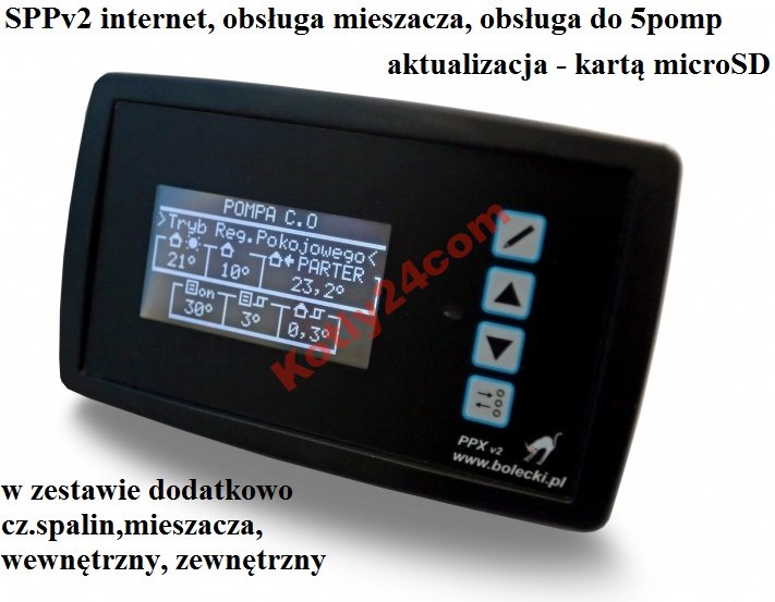 SPPv2 sterownik pieca kotła z podajnikiem INTERNET