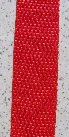 Taśma kaletnicza nośna 25mm czerwona 2 metry