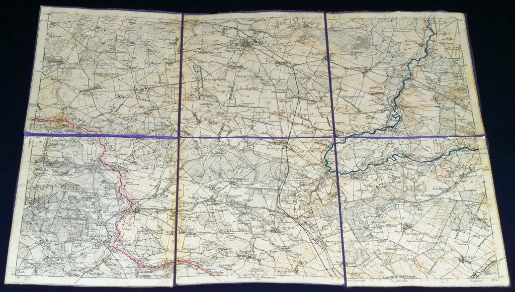 WIELUŃ PRASZKA GORZÓW ŚLĄSKI KRZEPICE MAPA 1914
