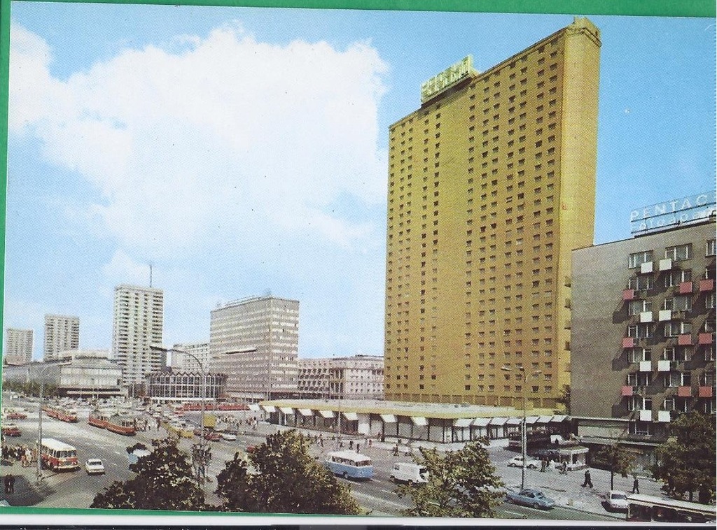 WARSZAWA 1974 ul. Marszałkowska hotel Forum
