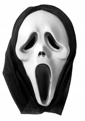 MASKA KRZYK Z KAPTUREM HALLOWEEN ŚMIERĆ KOSTUCHA