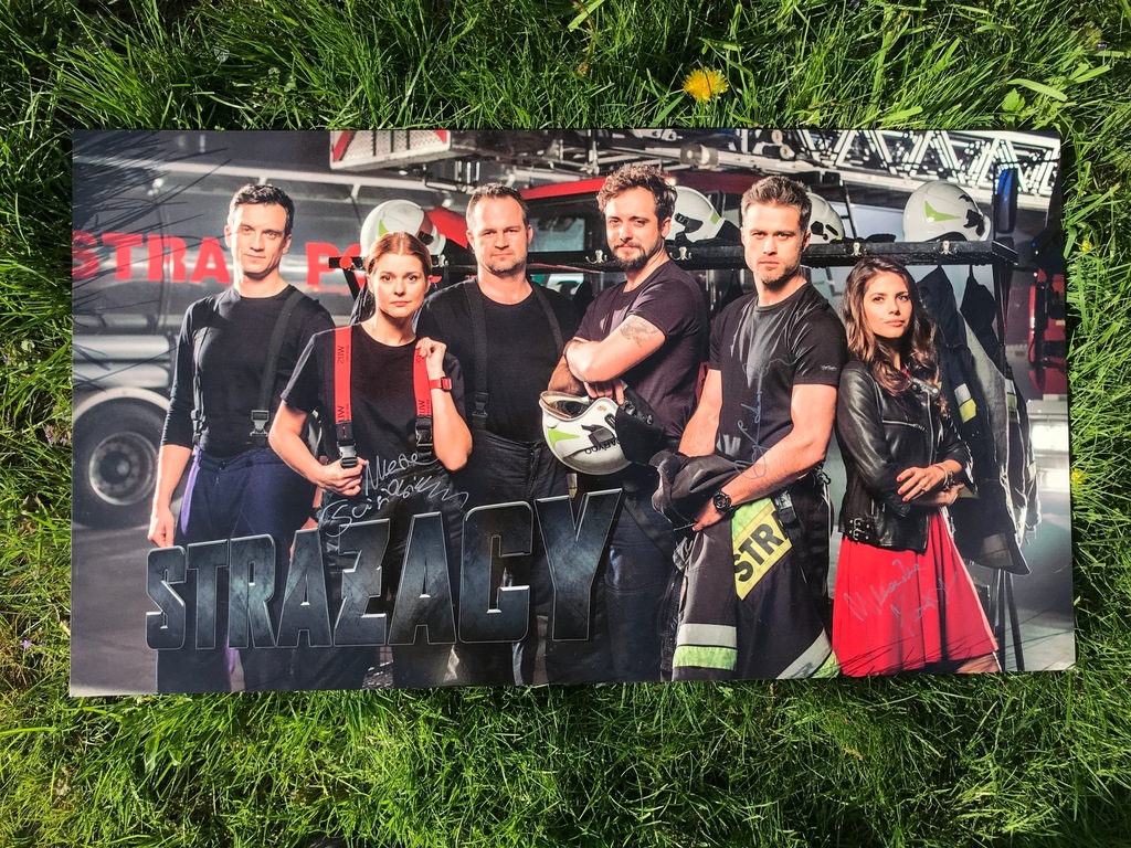 STRAŻACY serial plakat, autografy Zakościelny inne