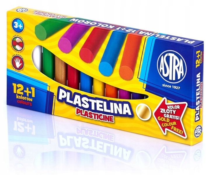 Plastelina ASTRA 12 kolorów + 1 kolor gratis