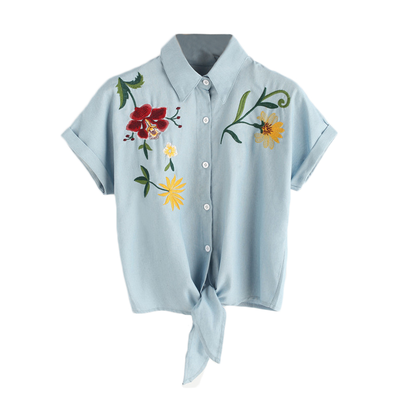 koszula kwiat letnia haft
