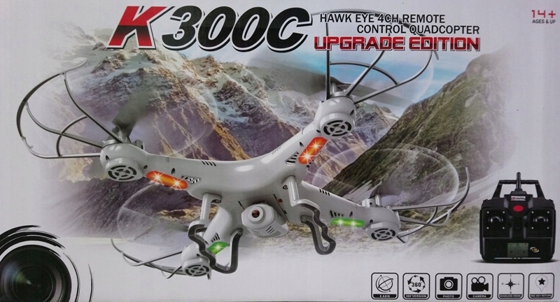 DRON K300C QUADROCOPTER KAMERA WIFI