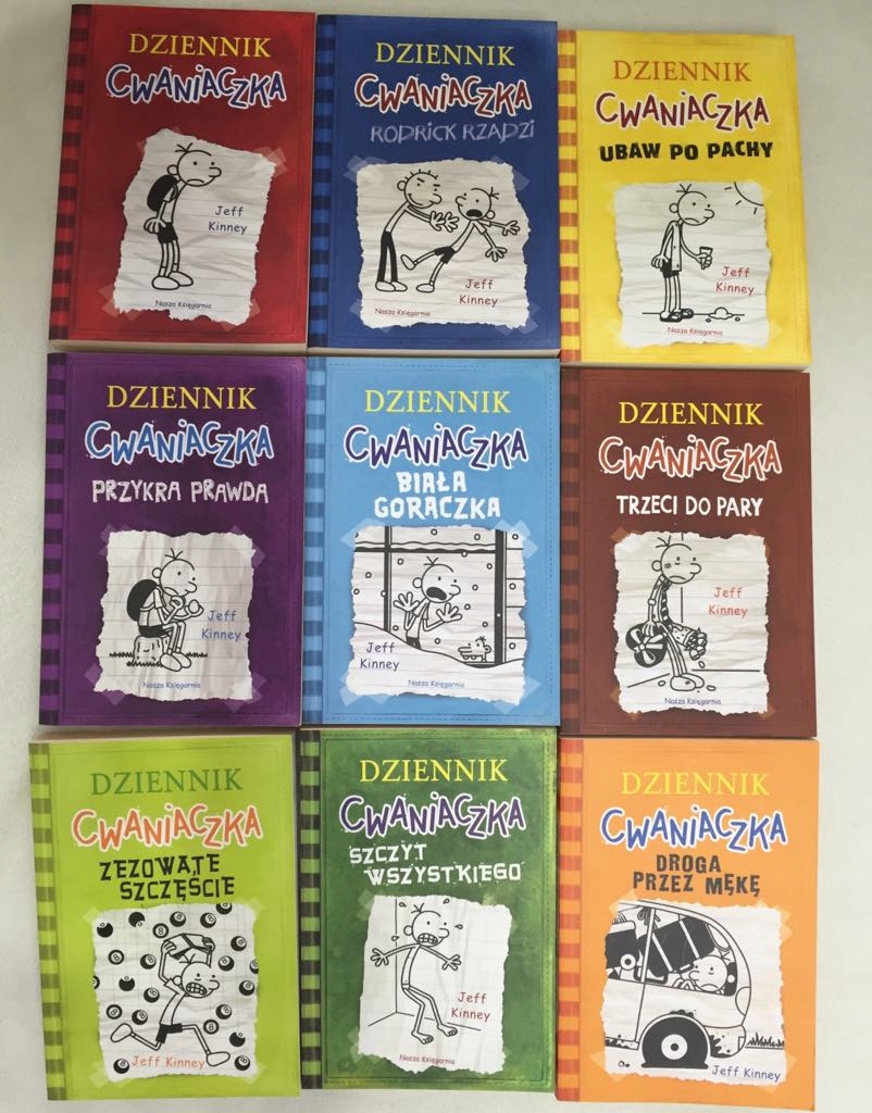 Dziennik Cwaniaczka części od 1 do 9.